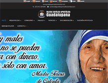 Tablet Screenshot of guadalupanosdecolombia.com